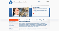 Desktop Screenshot of mercuryscientific.com